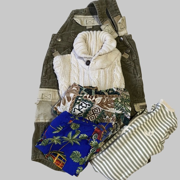 Boys Size 18-24 months-5 piece Bundle- Hawaiian Shirts, Old Navy, Arizona Jean, - Picture 1 of 16
